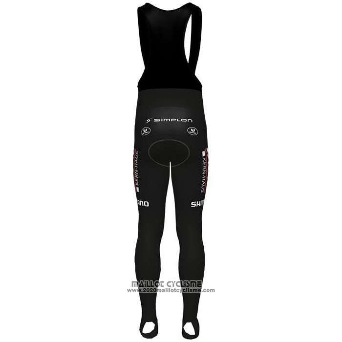 2021 Maillot Cyclisme Lotto-Kern Haus Noir Jaune Manches Longues et Cuissard